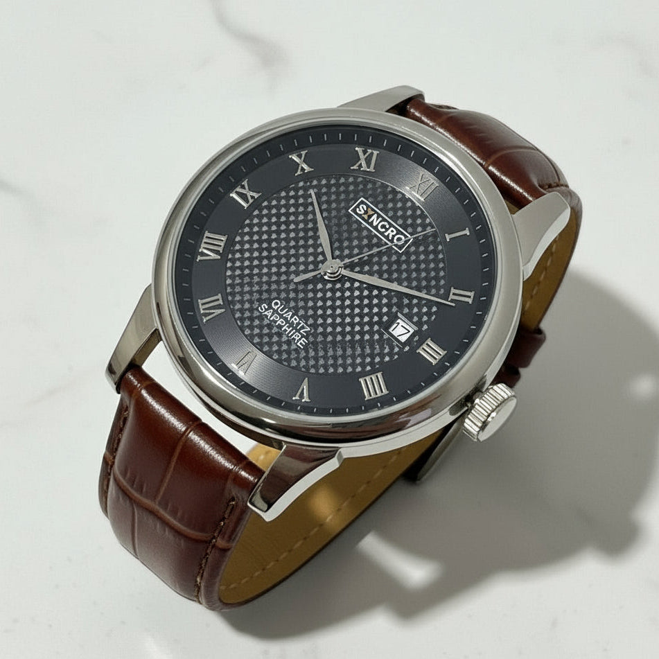 Reloj de Vestir Syncro Signature II (Correa Café)